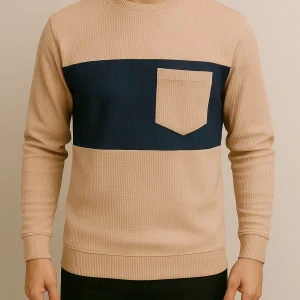 بلوز مردانه یقه گرد پرچمی